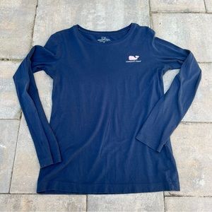 Vineyard Vines Long Sleeve Tee - Navy - Size XS
